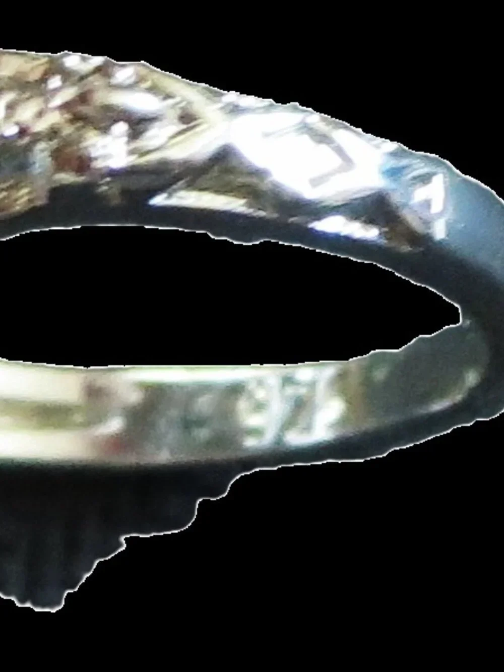 925 Sterling Silver Green Stone Halo Statement Ring Size 8